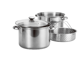 Steel Pasta Cooker/Steamer